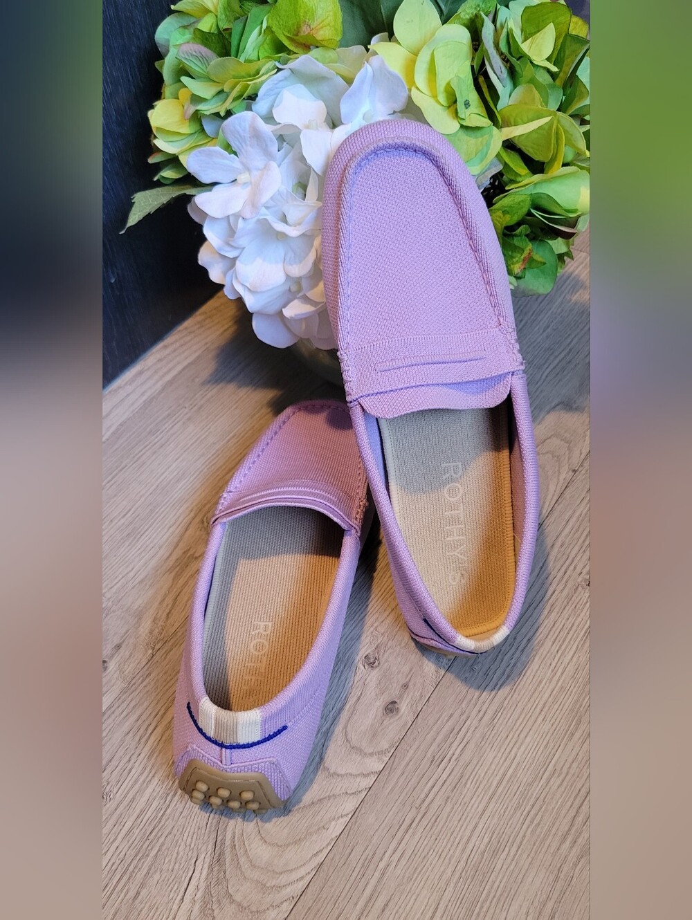 Rothy's The Driver Soft Orchid Lilac Loafer Penny Keeper Vamp, Women US 11 EU 41 - Picture 2 of 16